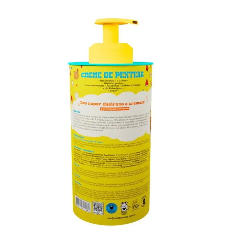 Crème coiffante Cachinho Feliz Salada de Fruta – démêle et active les boucles / 450ml