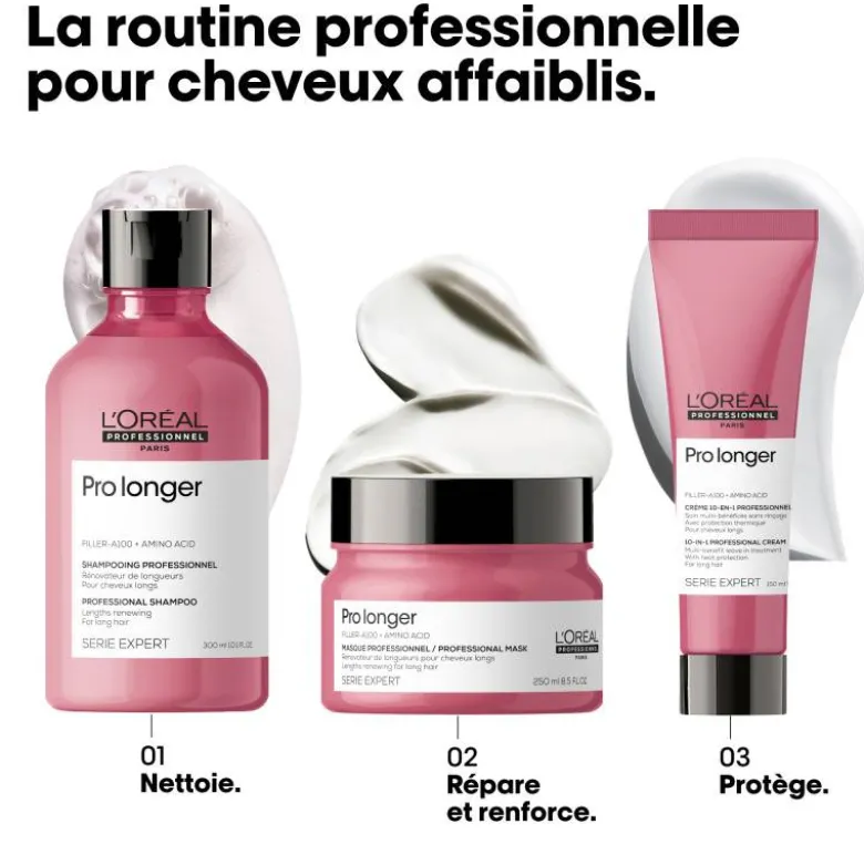 Crème 10-en-1 rénovatrice de longueurs et pointes Pro Longer / 150ml