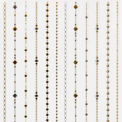 Décors adhésifs pour ongles Chaîne dorée