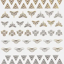 Décors adhésifs pour ongles Diadème doré