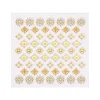 Décors adhésifs pour ongles jewel dorés
