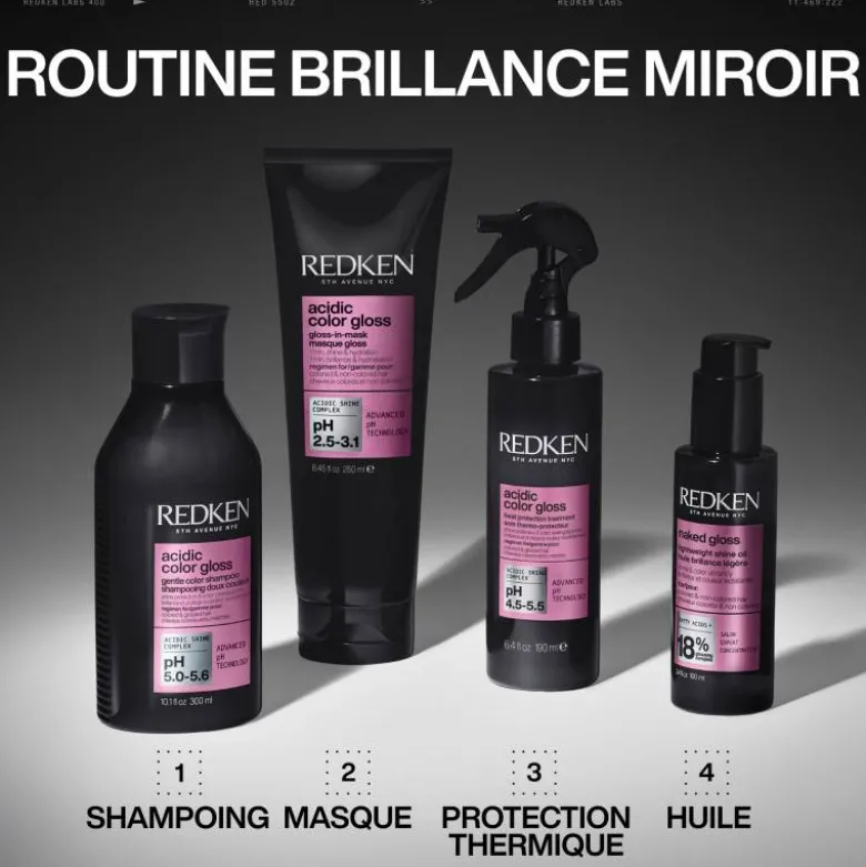 Eco-Recharge Shampoing Acidic Color Gloss – Protection, hydratation et éclat / 500ml