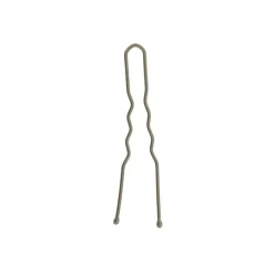 Epingles à chignon ondulées bouts perlés 50mm x40 Bronze