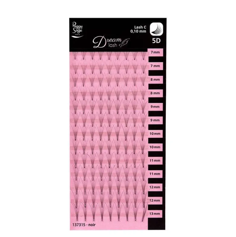 Extension de cils volume russe 5D Courbe extreme 0.10 x 7-8-9-10-11-12-13mm