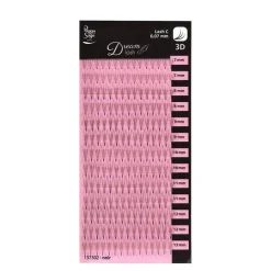 Extension de cils volume russe 3D Courbe extreme 0.07x 7-8-9-10-11-12-13mm