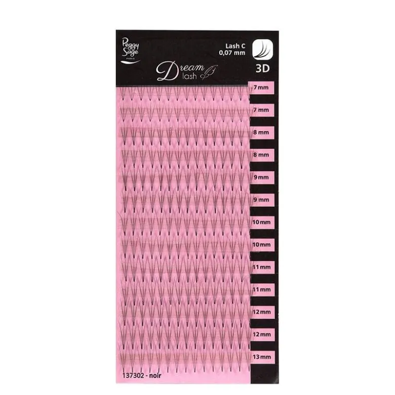 Extension de cils volume russe 3D Courbe extreme 0.07x 7-8-9-10-11-12-13mm
