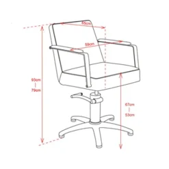 Fauteuil London Noir 79x59cm