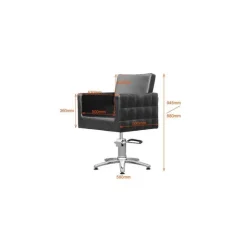 Fauteuil noir Dimoda