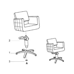 Fauteuil noir Dimoda
