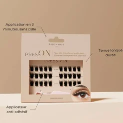 Faux cils précollés PRESS ON + applicateur - Irresistible volume