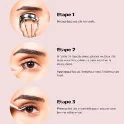 Faux cils précollés PRESS ON + applicateur - Irresistible volume