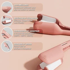 Fer à onduler Party Waves – waves sculptées, longue tenue, ionique