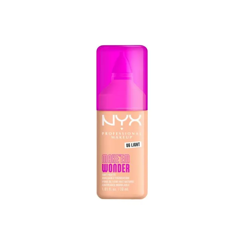 Fond de teint mat naturel couvrance modulable Make'em Wonder - 06 Light / 30ml