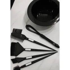 Fouet coloration 3-en-1 en silicone Noir