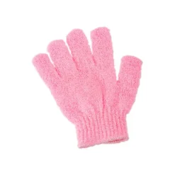 Gant exfoliant Polyester Rose x2