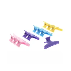 Grandes pinces croco 8cm x12 Multicolore