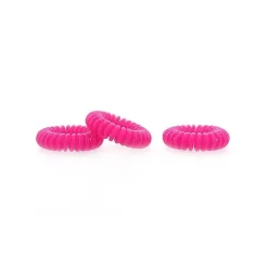 Hair ring fuschia x3