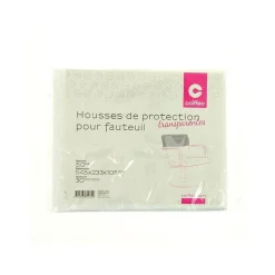 Housses transparentes de protection pour fauteuil 30 microns x50