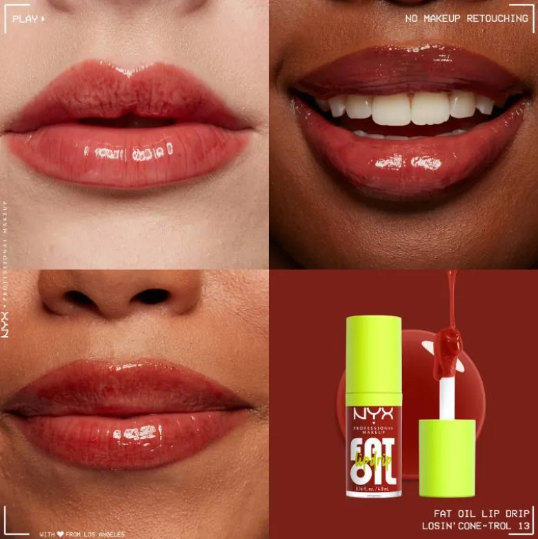 Huile lèvres FAT OIL LIP DRIP Losin’ Cone-Trol – nutrition, brillance, confort / 4ml