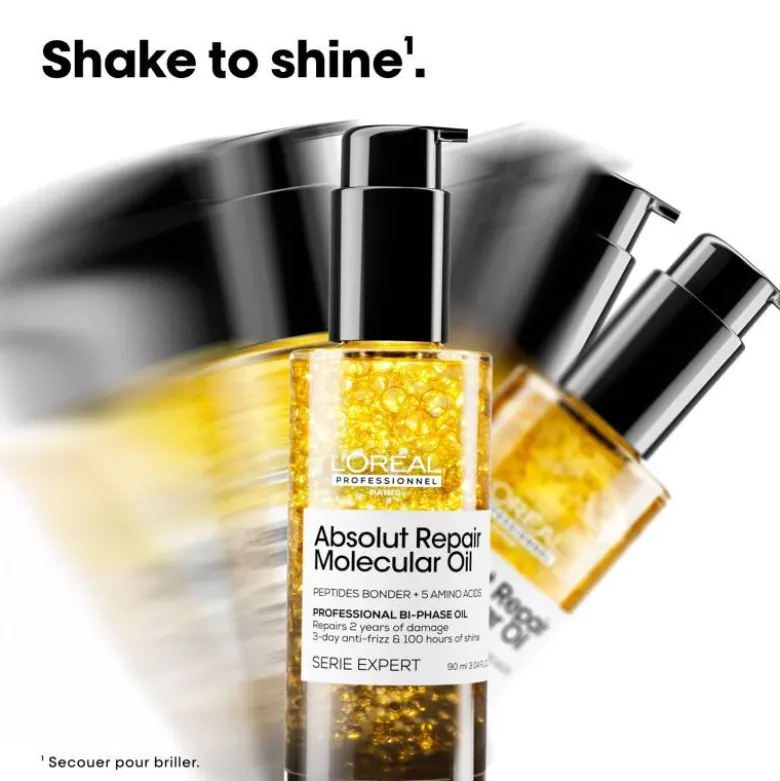 Huile réparatrice Absolut Repair Molecular – nutrition, anti-frisottis, brillance / 90ml