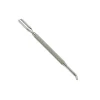 Instrument double gouge embout incurvé