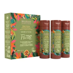 Kit de lissage à base de Protéines Força Da Floresta (3x120ml) / 360ml