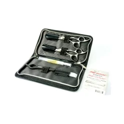 Kit droitier ciseaux + effileur + soft edge + lames + huile