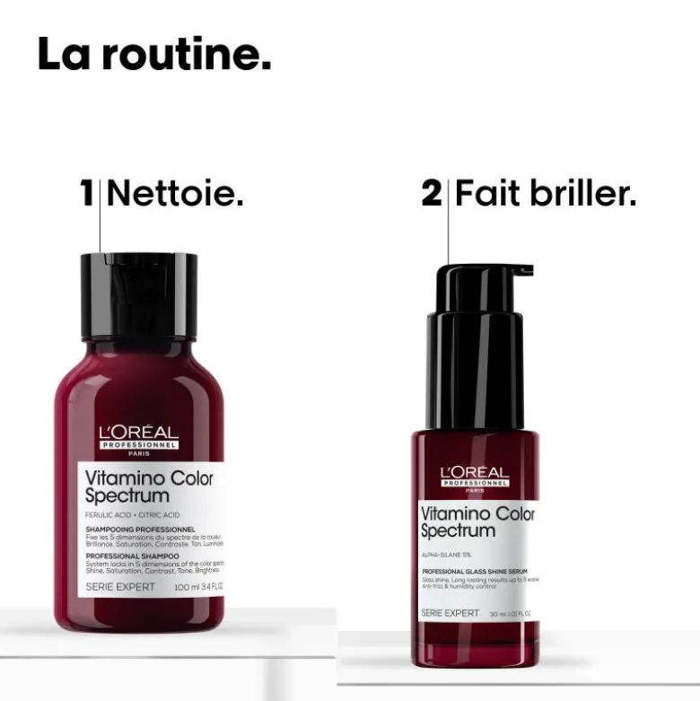 Kit duo brillance miroir Vitamino Color Spectrum (shampoing + sérum) / 130ml