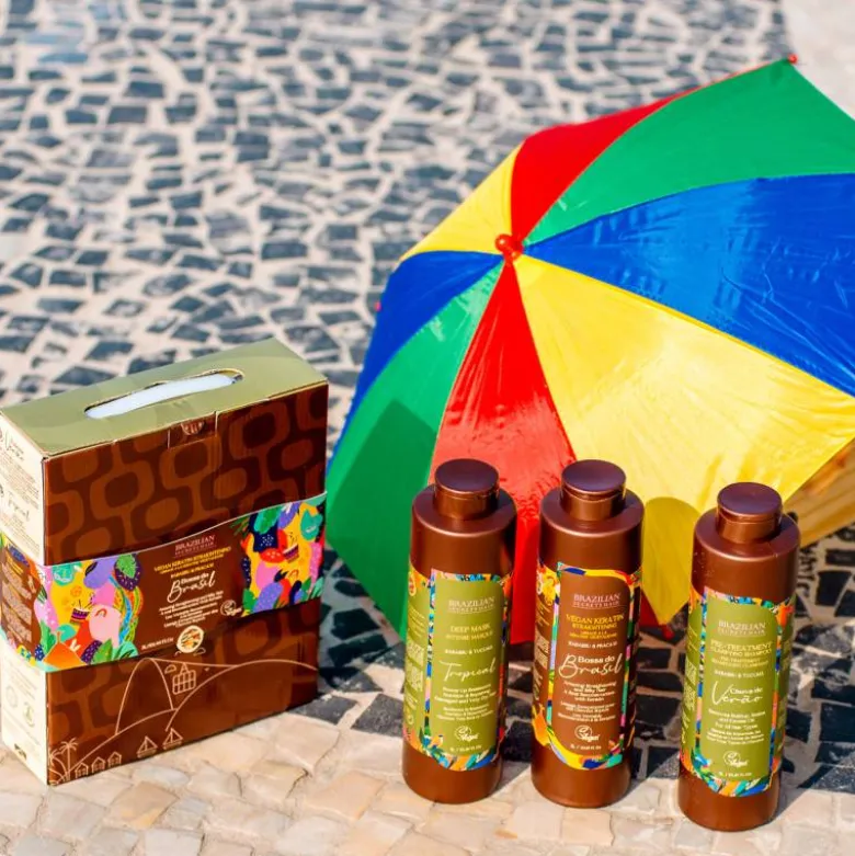 Kit lissage profond à la kératine végétalienne Bossa do Brasil / 1000ml