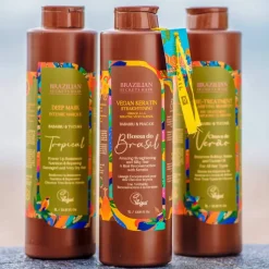 Kit lissage profond à la kératine végétalienne Bossa do Brasil / 1000ml