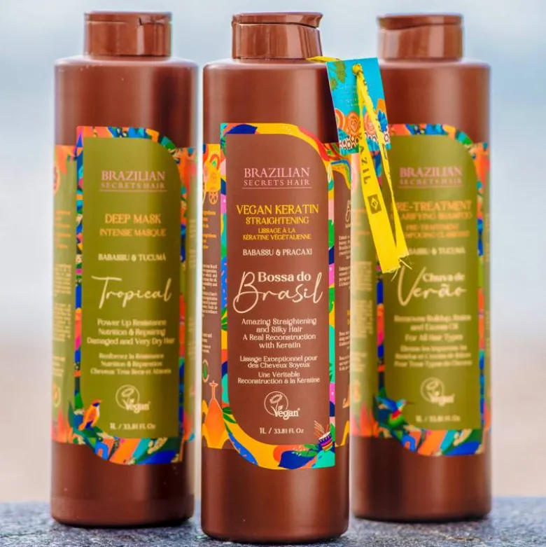 Kit lissage profond à la kératine végétalienne Bossa do Brasil / 1000ml