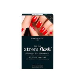 Kit routine Xtrem Flash - manucure semi-permanente Hortencia & Poppy Red / 160ml