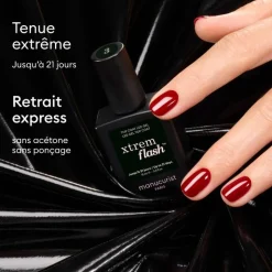 Kit routine Xtrem Flash - manucure semi-permanente Hortencia & Poppy Red / 160ml