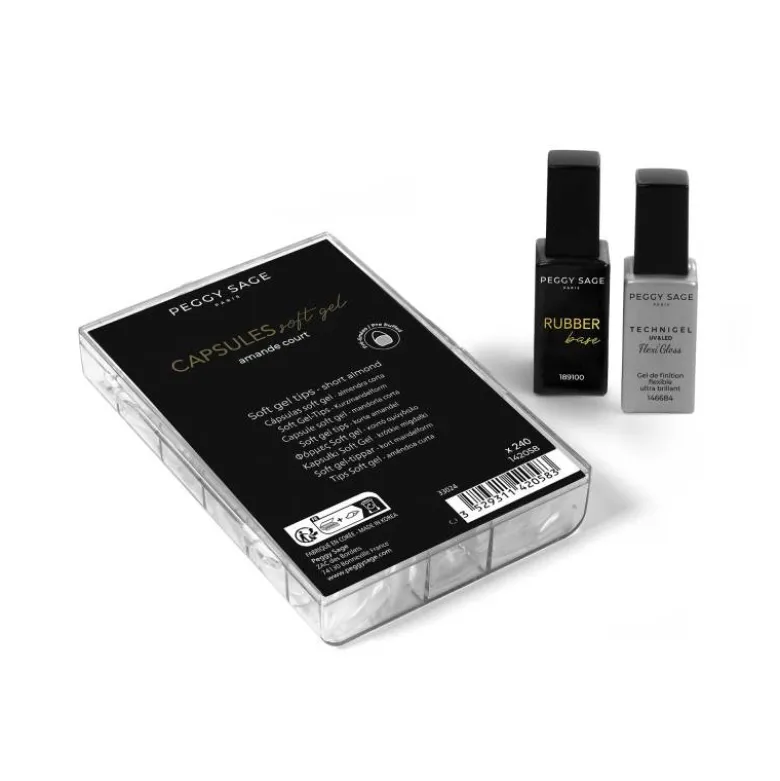 Kit technique américaine - Amande court (base & gloss) / 22ml