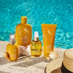 Lait protecteur cheveux sans rinçage avec filtre UV Semi Di Lino Sunshine / 125ml
