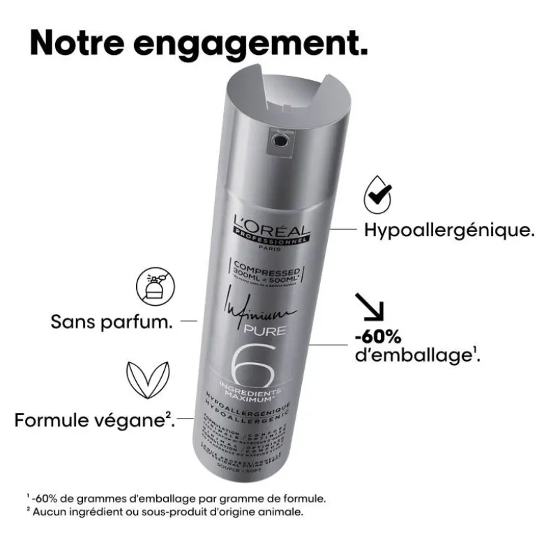 Laque Infinium Pure fixation souple / 300ml