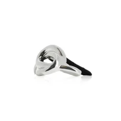 Élastique cheveux métal argent
