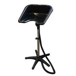 Lave-tête sur pied Noir 46x46x19cm