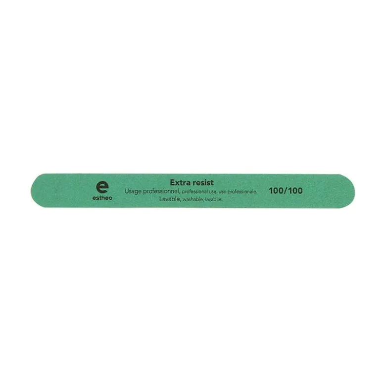 Lime à ongles droite 100-100 Extra resist Verte
