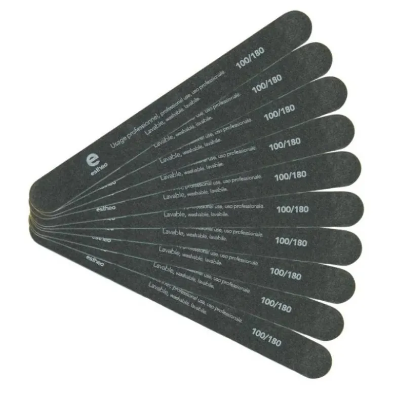 Limes droites 100-180 Noires x10