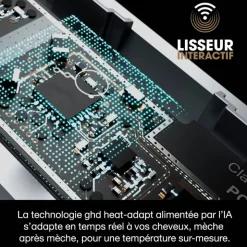 Lisseur ghd sculpt™ Noir – Interactif, zéro dommage, haute précision