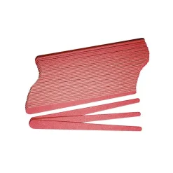 Lot de 36 limes à ongles manucure 150-180 ongles fragiles Rouge