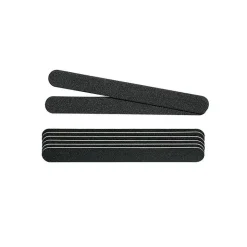 Lot de 8 limes professionnelles 2 faces 180-180 - grain moyen Noire