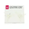 Lot de 2 épingles à chignon feuilles argentées et perles