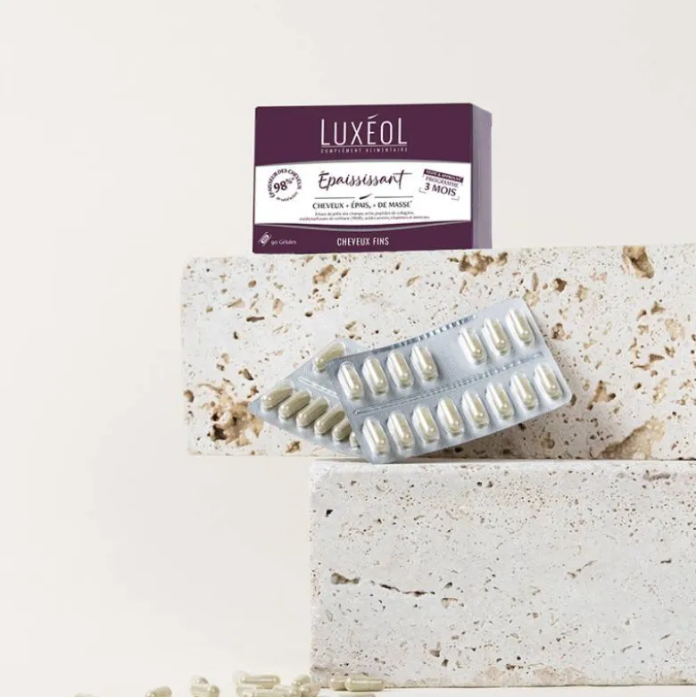 Luxéol Complément Alimentaire Épaississant 3 mois – épaissit, fortifie, sublime