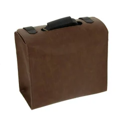 Mallette souple Barber Marron & Noir 28x25x11cm