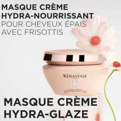 Masque capillaire Hydra Glaze – nutrition, anti-frisottis, brillance / 75ml