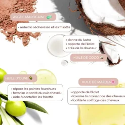 Masque de vapeur à l'argile Marocaine pour les boucles True Textures / 500ml