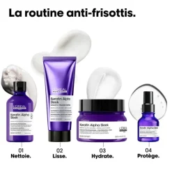 Masque disciplinant Keratin Alpha Sleek – Lissage longue durée & anti-frisottis / 250ml