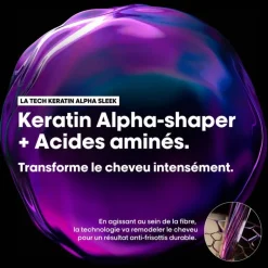 Masque disciplinant Keratin Alpha Sleek – Lissage longue durée & anti-frisottis / 250ml